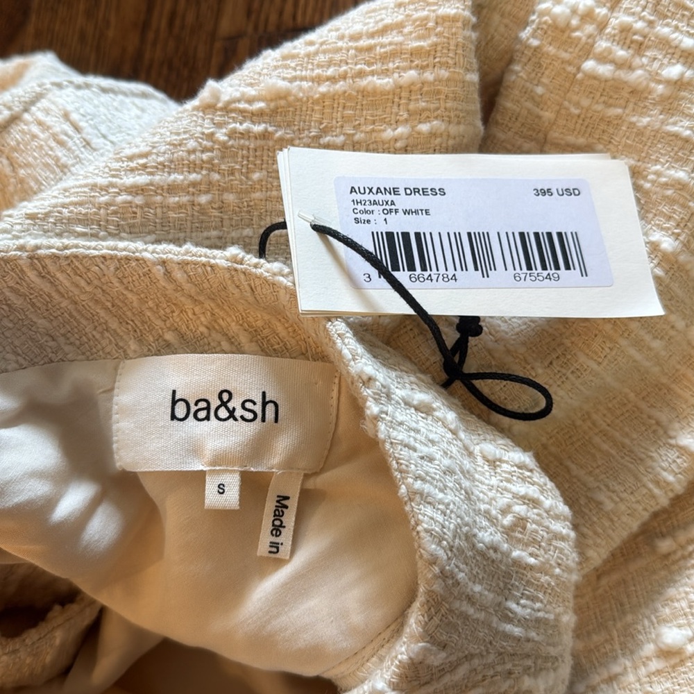 ba&sh Cream Tweed Mini Dress - Picture 9 of 14